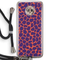 Purple Giraffe: Motorola Moto G6 Transparant Hoesje met koord