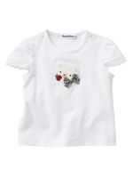 familiar t-shirt à broderies - Blanc - thumbnail