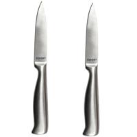 Cook Concept Keukenmes - 2x - inox - RVS - 10 cm - koksmes / keukenmes / schilmes