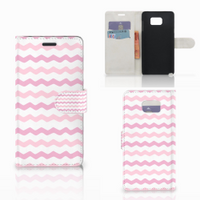 Samsung Galaxy Note 5 Telefoon Hoesje Waves Roze - thumbnail