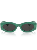 Miu Miu Eyewear lunettes de soleil Glimpse à monture ovale - Vert - thumbnail