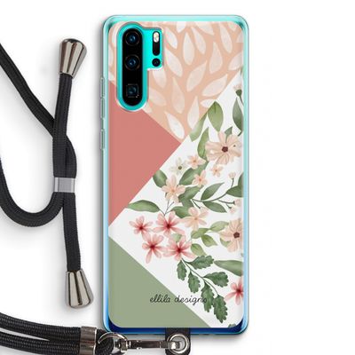 Sweet heaven geometrics: Huawei P30 Pro Transparant Hoesje met koord