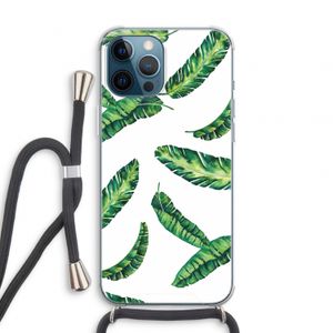 Lange bladeren: iPhone 12 Pro Transparant Hoesje met koord