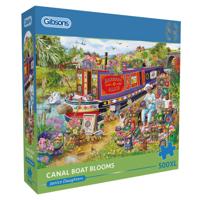Canal Boat Blooms Puzzel 500XL Stukjes