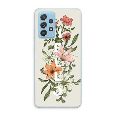 Hello bloemen: Samsung Galaxy A73 Transparant Hoesje