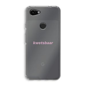 kwetsbaar: Google Pixel 3a Transparant Hoesje