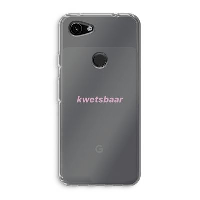 kwetsbaar: Google Pixel 3a Transparant Hoesje