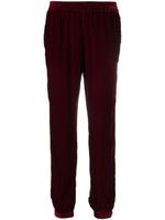 Gold Hawk pantalon de jogging fuselé en velours - Rouge