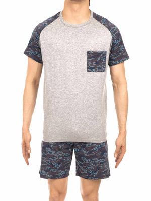 HOM - Jasper Short Sleepwear - grijs, Maat:L