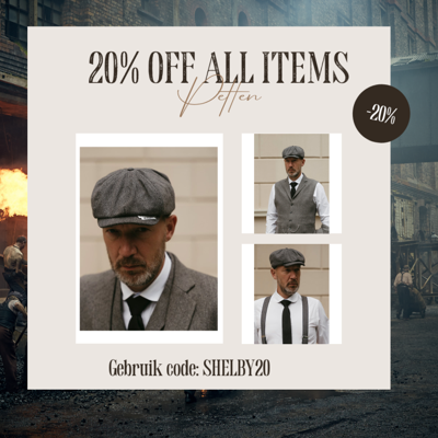 Shelby Pet Grijs | Peaky Blinders