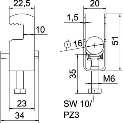 OBO Bettermann 1187608 Beugelklem 1 stuk(s)