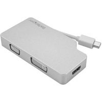 StarTech.com Aluminium A/V reisadapter: 3-in-1 Mini-DP naar HDMI/DVI/VGA - thumbnail