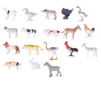 Pia Boerderij diertjes/dieren - 24x stuks - 2-6 cm
