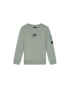 Malelions Zomer sweater jongens - agave groen - nylon pocket