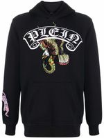 Philipp Plein hoodie à logo imprimé - Noir - thumbnail