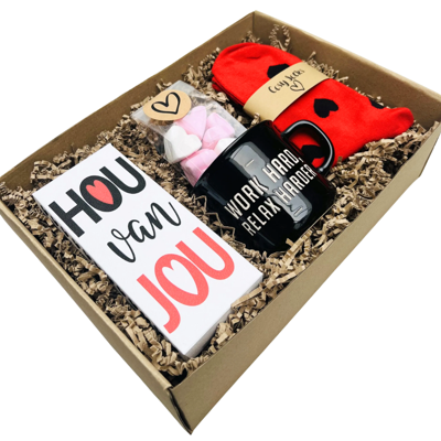 Valentijn cadeaupakket voor hem - Hou van jou
