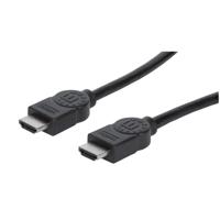 Manhattan 323215-CG HDMI-kabel HDMI Aansluitkabel HDMI-A-stekker, HDMI-A-stekker 2.00 m Zwart Audio Return Channel (ARC), Ultra HD-HDMI
