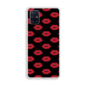 Lips: Galaxy A51 4G Transparant Hoesje