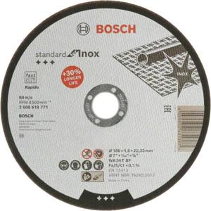 Bosch Accessories Standard for Inox 2608619771 Doorslijpschijf recht 180 mm 1 stuk(s) RVS