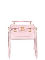Balmain sac porté épaule B-Buzz à franges - Rose