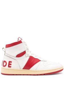 RHUDE baskets montantes Rhecess en cuir - Rouge