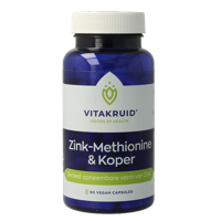 Zink Methionine & Koper Gluconaat 90 Vegetarische capsules