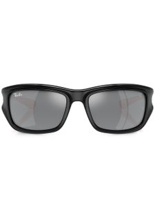 Ray-Ban lunettes de soleil à monture rectangulaire - Noir