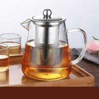 Grote capaciteit hittebestendig glas theepot thee set met roestvrijstaal filter voor Kung Fu thee capaciteit: 950ML