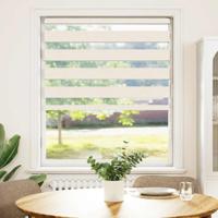 VidaXL Zebra rolgordijn 115x100 cm stofbreedte 110,9 cm marmerbeige