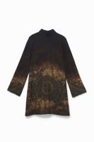 Rechte boho-jurk - BLACK - XL