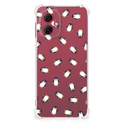 Doorzichtige Silicone Hoesje voor Motorola Moto G55 Pinguïn Doorzichtige Silicone Hoesje voor Motorola Moto G55 Pinguïn