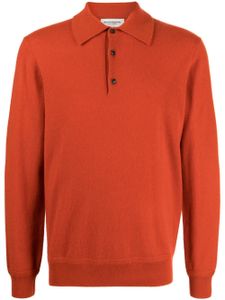 Man On The Boon. pull en cachemire à col polo - Orange