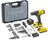 Stanley FATMAX SFMCD700D2A-QW 20V MAX (18V) + 100-delige accessoireset | 2 x 2.0Ah - SFMCD700D2A-QW
