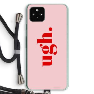 Ugh: Pixel 5a 5G Transparant Hoesje met koord