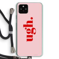 Ugh: Pixel 5a 5G Transparant Hoesje met koord Ugh: Pixel 5a 5G Transparant Hoesje met koord