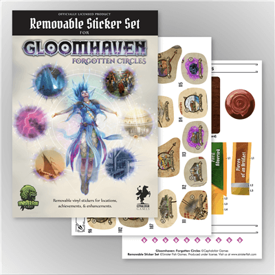Gloomhaven Forgotten Circles Removable Sticker Set