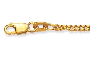 Glow 201.0750.69 Ketting gourmetschakel geelgoud 2,1 mm 6,9 gram 50 cm