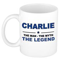 Charlie cadeau mok - man myth legend - naam koffiemok - 300 ml - collega - vaderdag