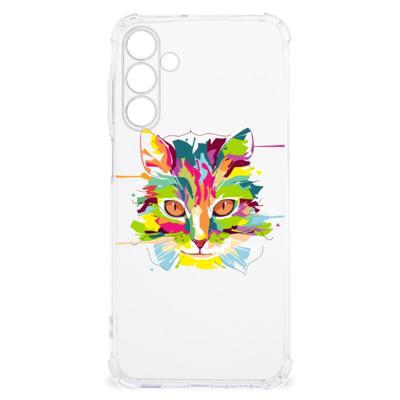 Samsung Galaxy A15 Stevig | Bumper Hoesje | Cat Color Samsung Galaxy A15 Stevig | Bumper Hoesje | Cat Color