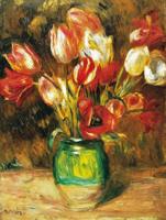 Kunstdruk Auguste Renoir - Tulips in a Vase 60x80cm