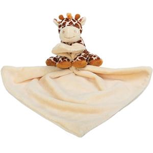 Giraffe tuttel/knuffeldoekje - 30 x 30 cm - Dieren knuffels - Baby geboorte kraamcadeau