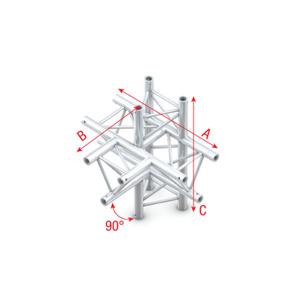 Milos Milos Pro-30 Triangle F Truss - T-Cross + up/down 5-way - 71 cm