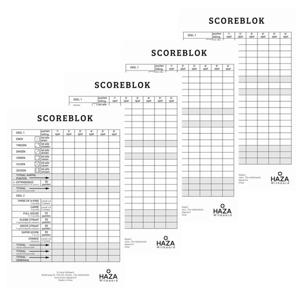 4x Scoreblokken Yahtzee 250 vellen