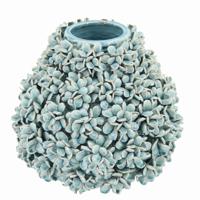 Vaas Bloesem keramiek D27xH26 groen