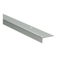 Küberit - Trapneusprofiel 859 15mm t.b.v. 2,5mm PVC zilver - 250 cm