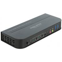 DeLOCK hdmi kvm switch kvm-switch (zwart, 4k 60 hz, usb 3.0, audio)