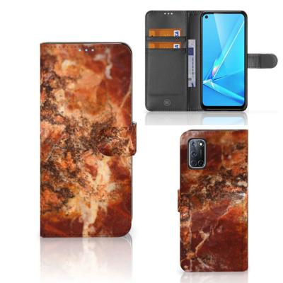 OPPO A72 | OPPO A52 | Bookcase | Marmer Bruin