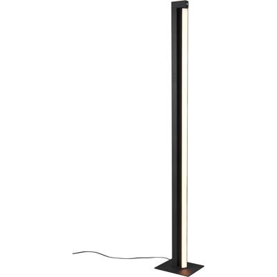 LED Vloerlamp - Trion Kero - 21W - Aanpasbare Kleur - Dimbaar - Mat Zwart - Metaal