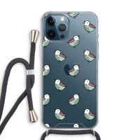 Vogeltjes: iPhone 12 Pro Transparant Hoesje met koord