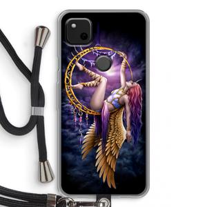 Aerial Angel: Pixel 4a Transparant Hoesje met koord